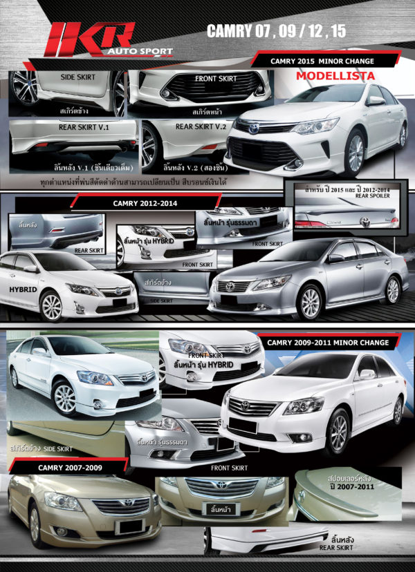 ชุด Toyota Camry 2012